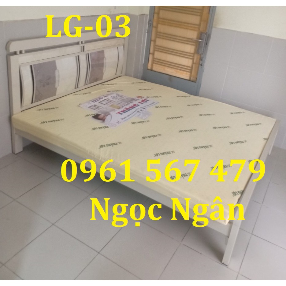 Giường sắt hộp cao cấp giá xưởng 1m4