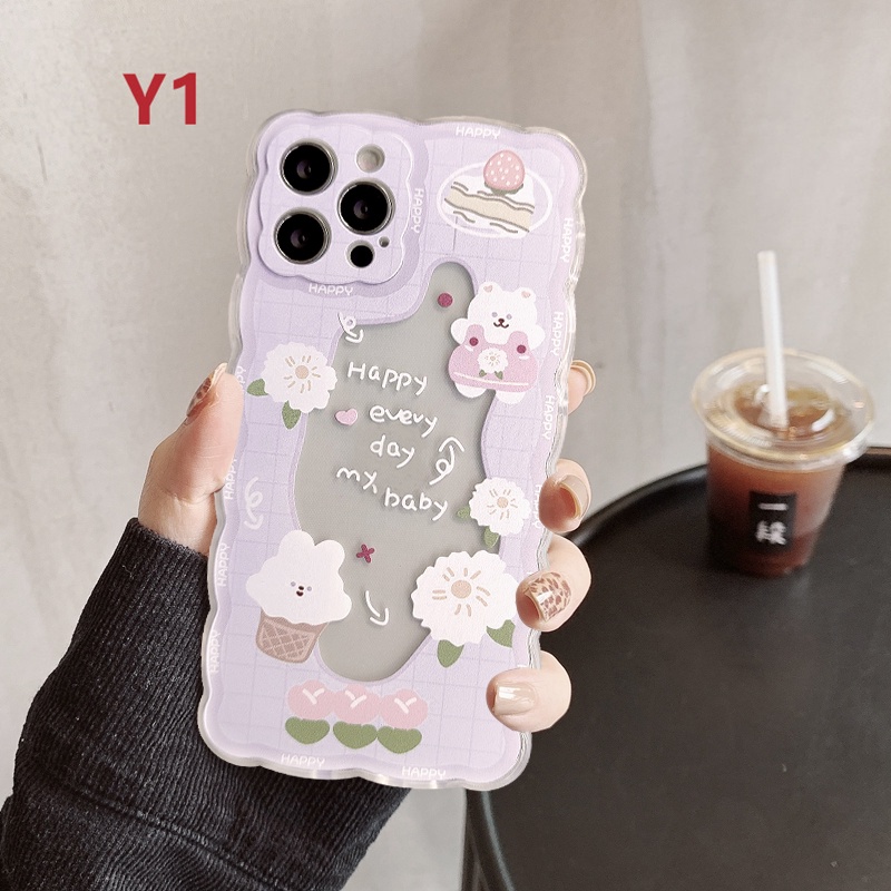 Ốp Điện Thoại Tpu Mềm Họa Tiết Cặp Đôi Gấu Thỏ Dễ Thương Cho iPhone 11 12 13 Pro Max 6 6S Plus 7Plus 8Plus X XR XS Max