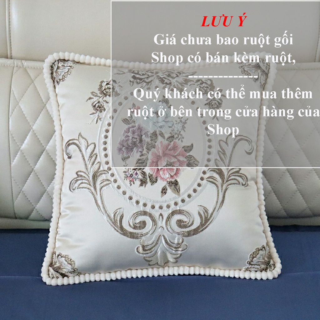 Vỏ gối tựa lưng sofa chất liệu catton, kích thước 45x45cm