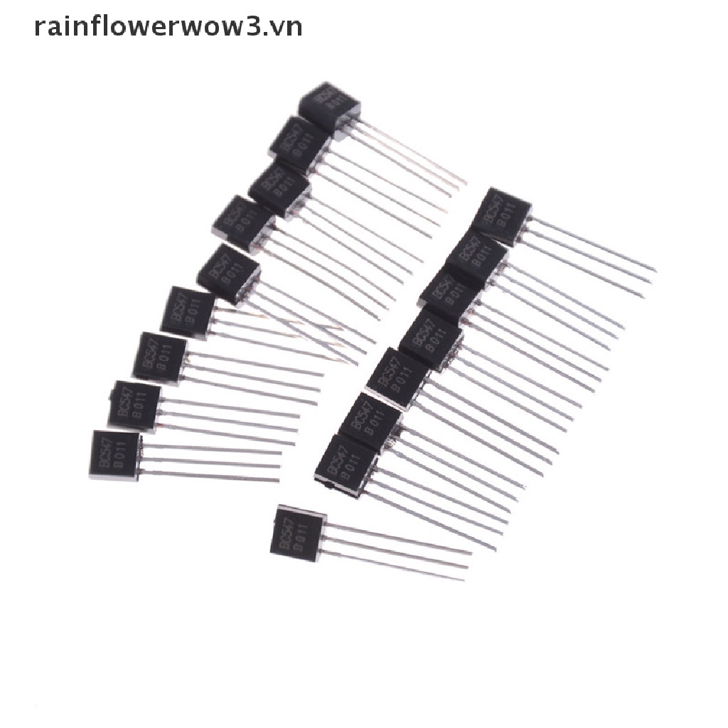 Bộ 50 Linh Kiện Bán Dẫn Màu Đen BC547 BC547B 0.1A /