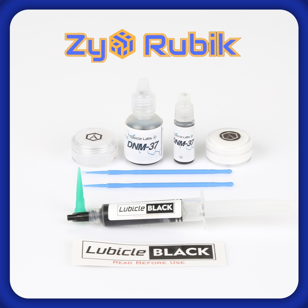 [Combo Lube Rubik 2] Dầu bôi trơn rubik combo Angstrom &amp; Lubicle Black &amp; DNM-37 - Zyo Rubik