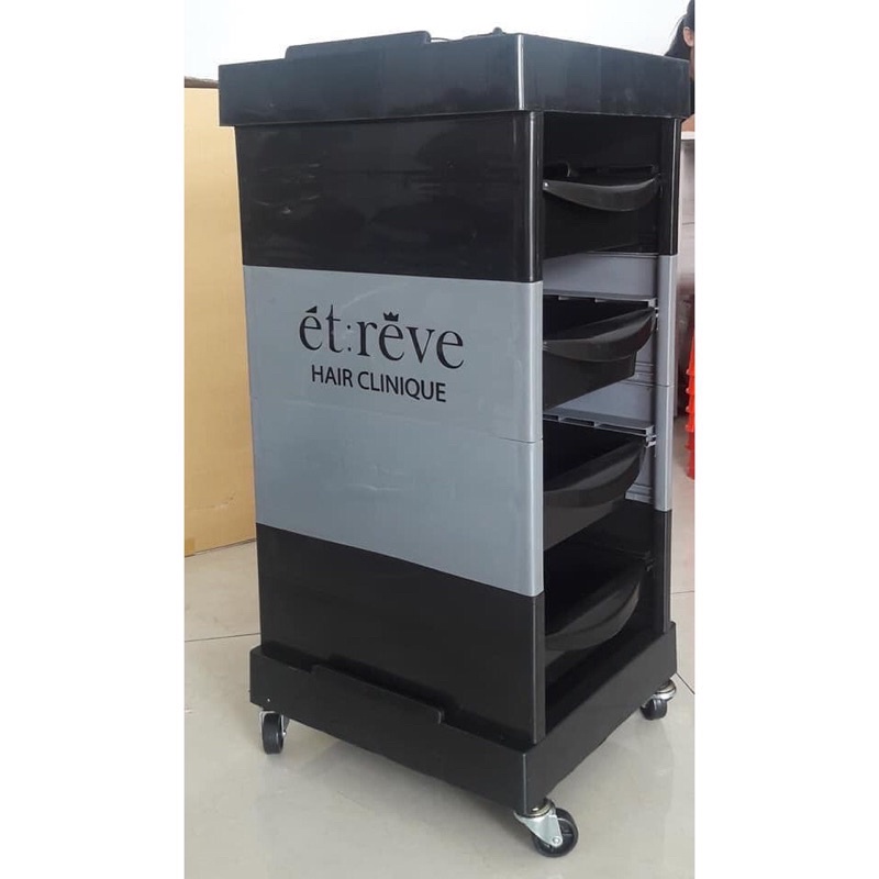 Xe Đẩy Cho Salon Tóc Để Đựng Hóa Chất