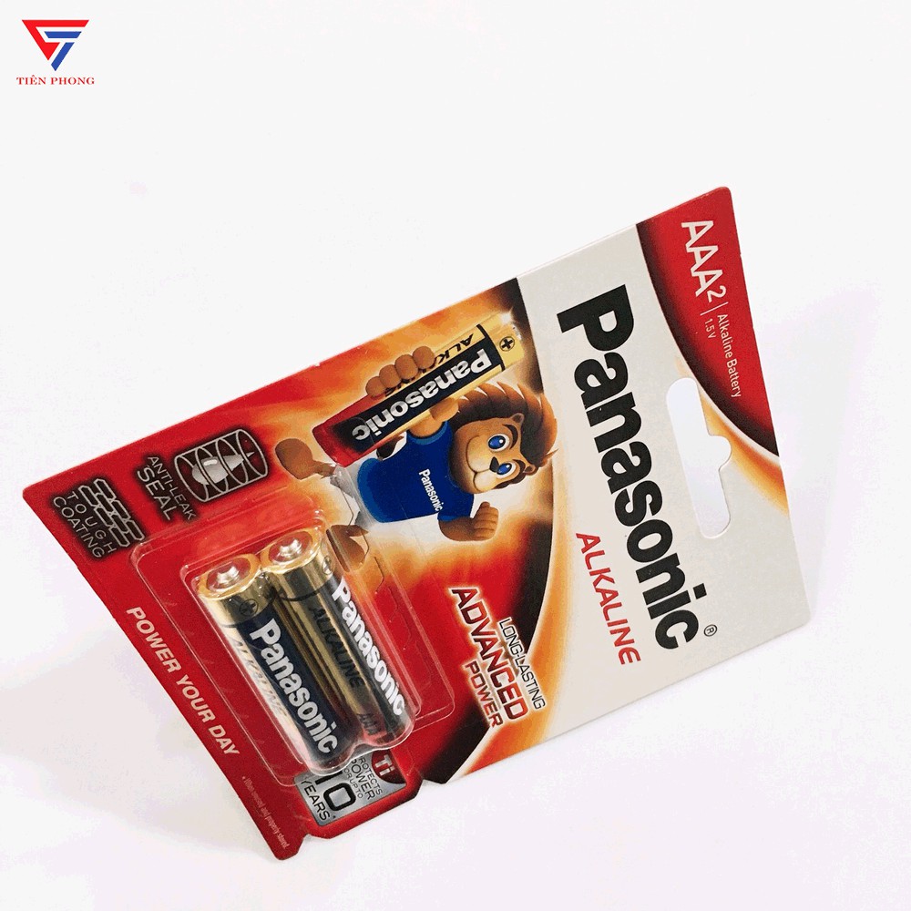 Vỉ 2 Pin AAA Panasonic đũa Alkaline dung lượng cao LR03T/2B - Hàng chính Hãng