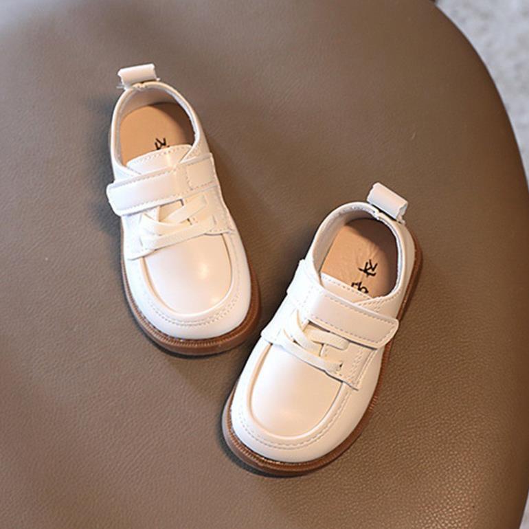 Giày da cho bé trai đế mềm màu trơn phong cách Hàn quốc cho bé, chất da mềm xịn sò-  hàng quảng châu cao cấp, full hộp