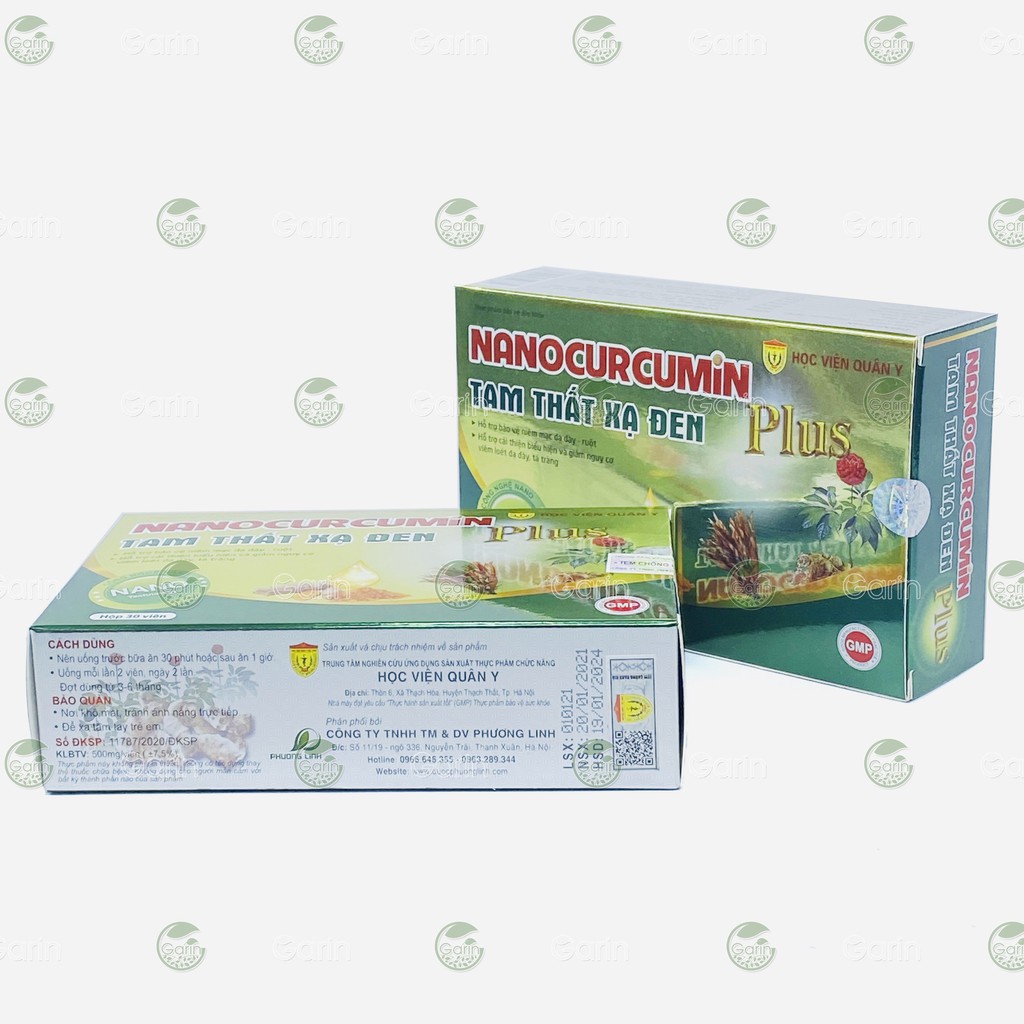 Liệu Trình 1 Tháng 4 Hộp Nano Curcumin Tam Thất Xạ Đen Plus Học Viện Quân Y giúp giảm tác dụng phụ hóa trị xạ trị