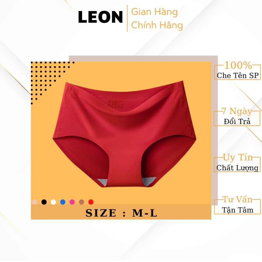 Quần Lót Su Nữ Không Đường May Co Dãn 4 Chiều Mềm Mịn Siêu Thấm Hút LEON 5032-5033