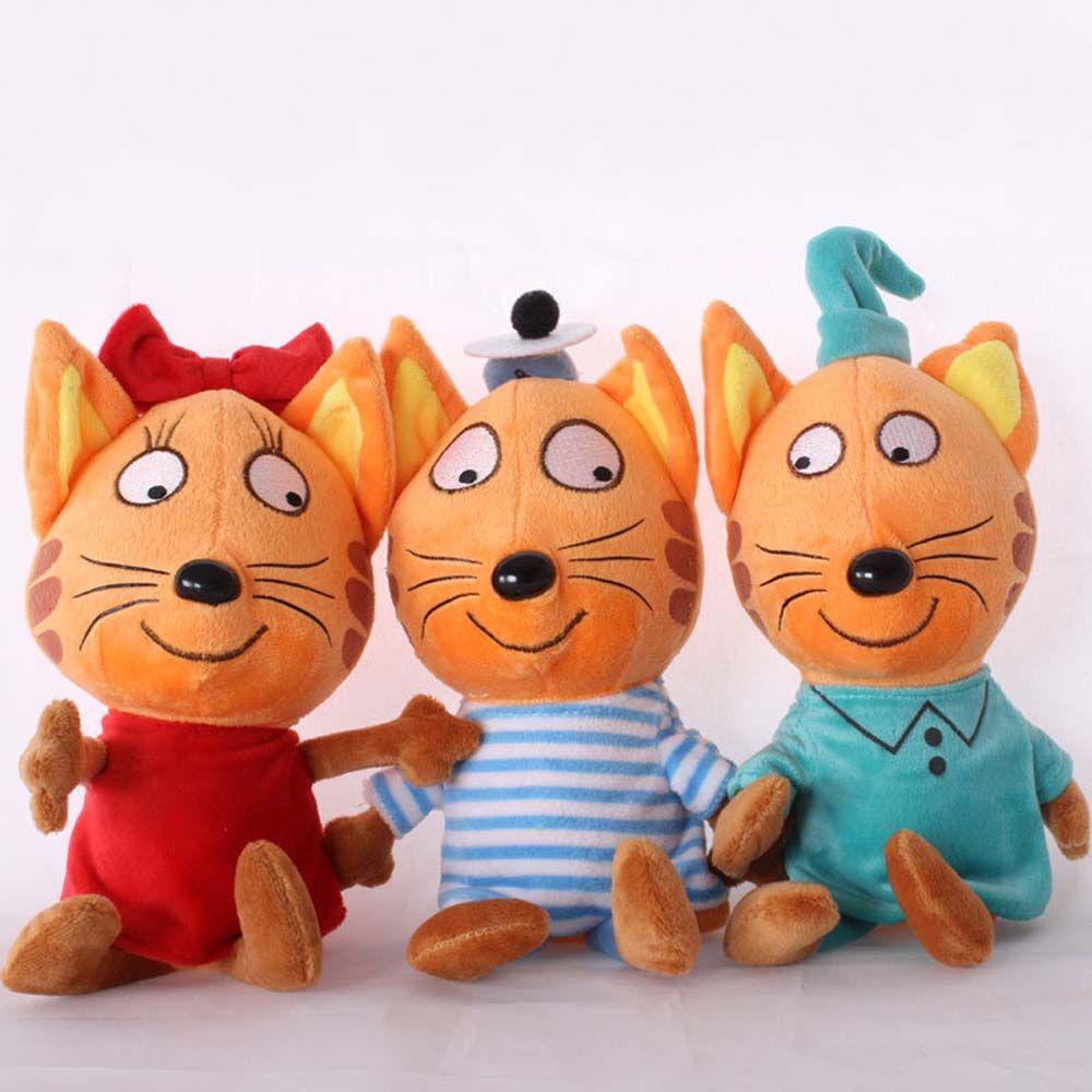 Mèo Nhồi Bông Mềm Mại 25CM Trang Trí Nhà Cửa