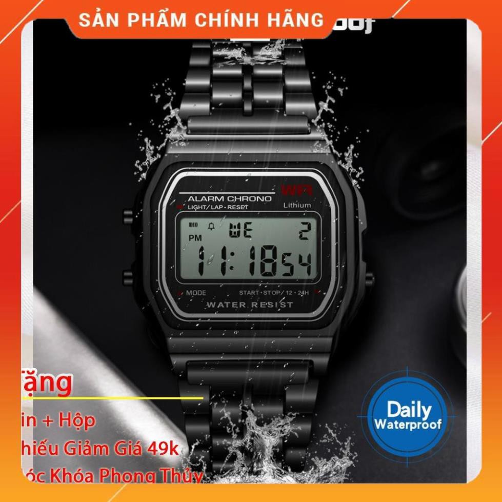 Đồng Hồ Nam Synoke Chính Hãng Dây Thép Không Gỉ 9009 Size 36mm Chống Nước 3ATM Chuyên Đồng Hồ Cao Cấp