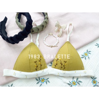 Áo bra thêu, áo ngực không gọng,áo ngực thêu linen, bralette thêu