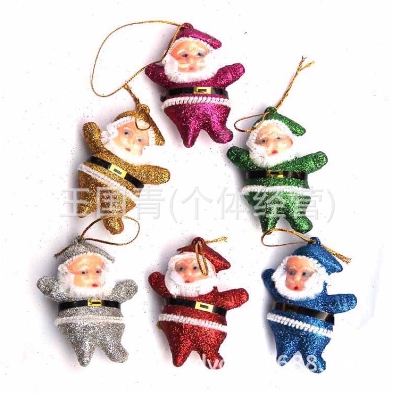 Set 6 ông già Noel 5cm