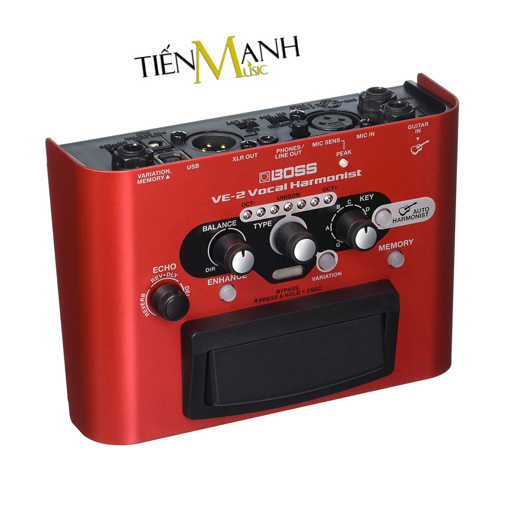 Boss VE-2 Vocal Harmonist Stompbox Tạo tiếng Bè, Vang vọng và chỉnh Tone, Giọng cho Ca sỹ Bàn đạp Phơ Guitar VE2 Singer