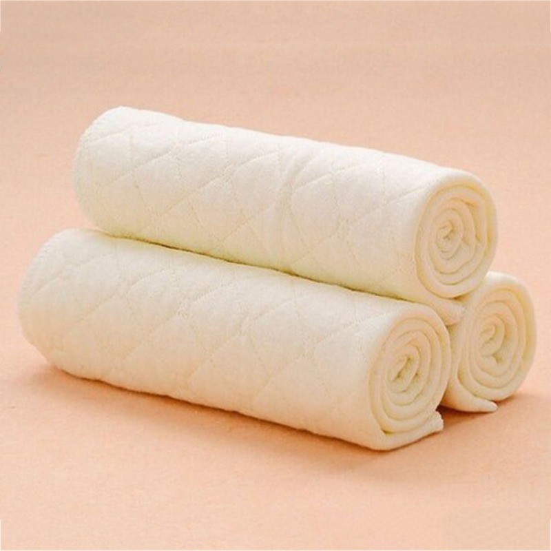 Tã cotton sợi tre màu trơn 6 lớp cho trẻ em