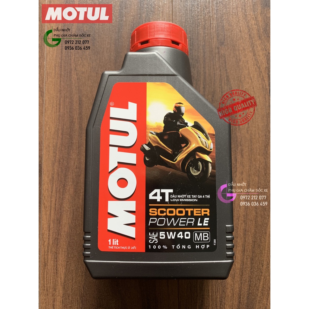 Dầu xe tay ga Motul Scooter Power LE 5W-40 tổng hợp toàn phần