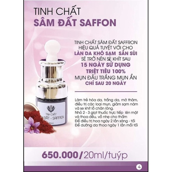 Tinh Chất Sâm Đất Saffron DR CELL 30ml