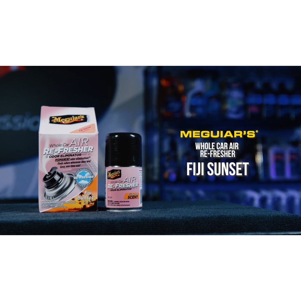 Meguiar's Khử mùi diệt khuẩn nội thất Meguiar's - Hương Fiji nhiệt đới - Air Refresher Fiji Sunset Scent - G201502, 2 oz