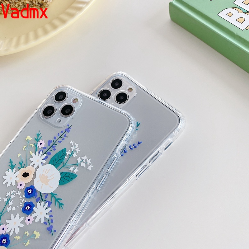 Ốp Lưng Tpu Mềm In Hình Hoa Đơn Giản Thời Trang Cho Realme 7 7i 6 Pro C15 C12 C11 5 6i 5s 5i C3 C2 A1K A12 A12E A7 A5S A3S A37