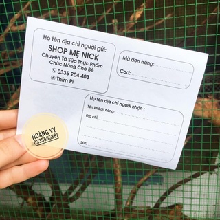 PHIẾU SHIP THIẾT KẾ TỪ 200 TỜ