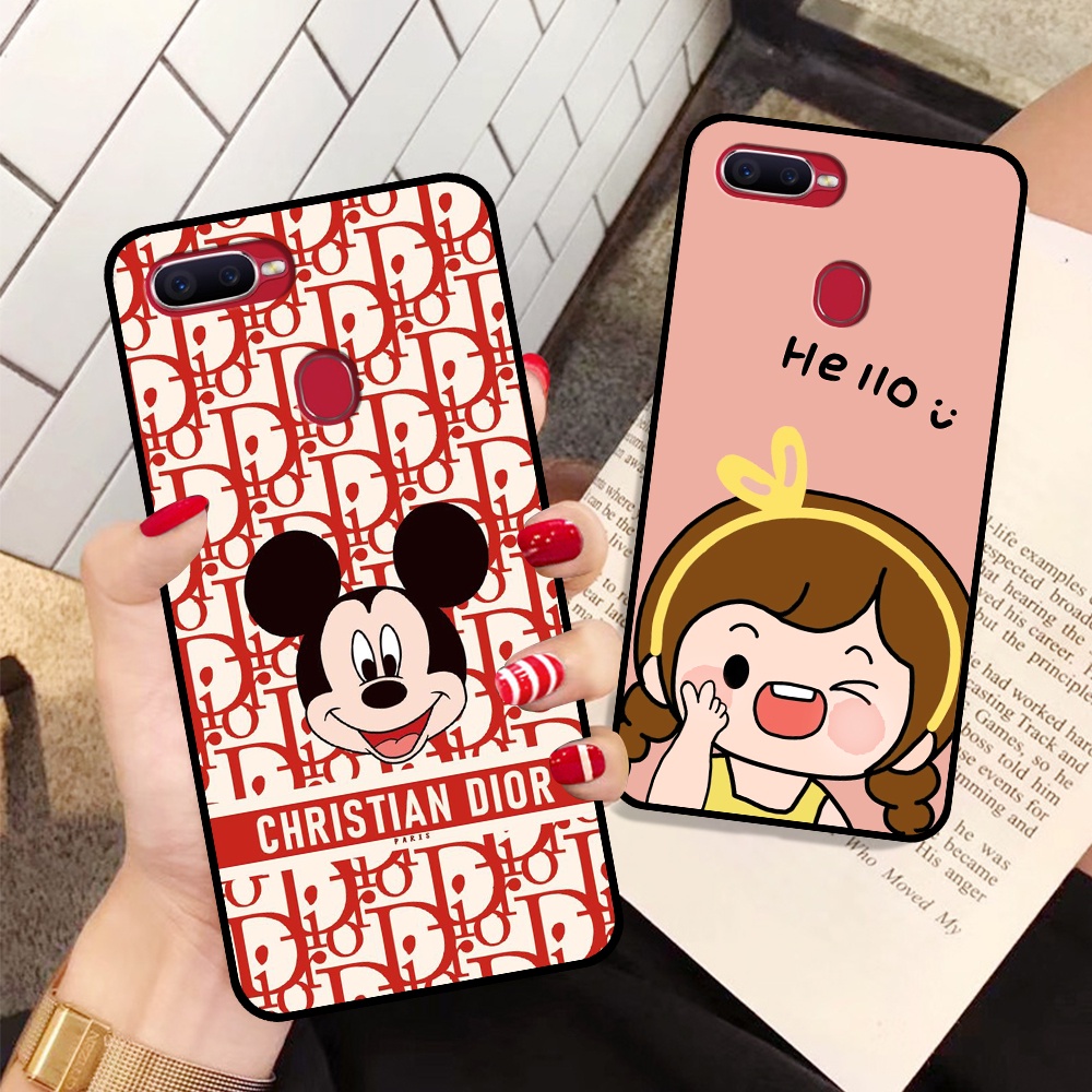 Ốp Oppo A5s / A7 / F9 / A12 in hình mickey, hổ, kingtiger siêu rẻ T19 - T24