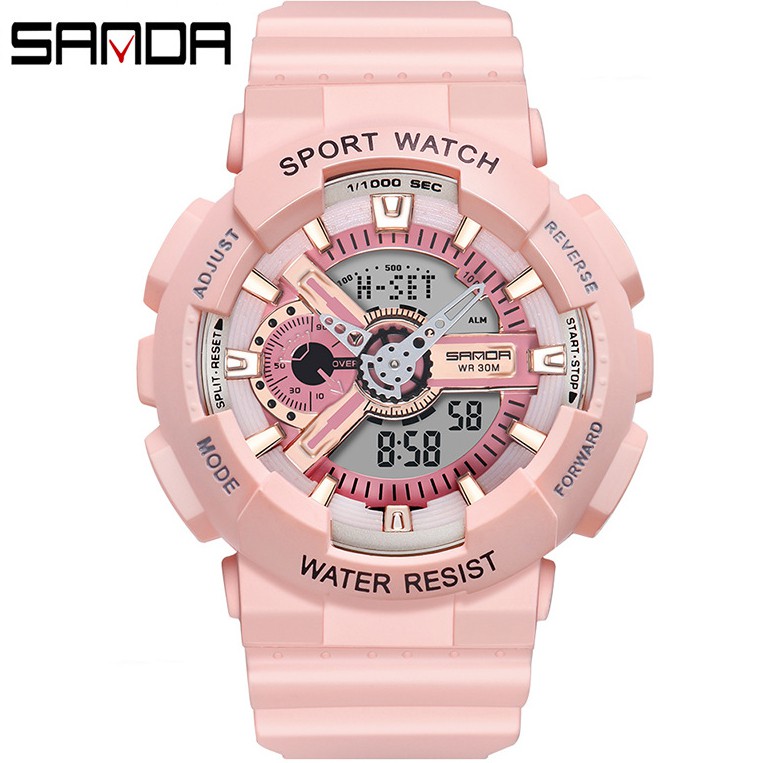 Đồng hồ Nữ thể thao SANDA 292 SELINA , Chạy 2 Máy Cao Cấp Của Nhật, Chống Nước Rất Tốt