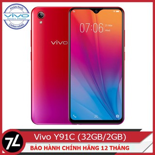 Điện thoại Vivo Y91C (RAM 2GB - Bộ nhớ 32GB) - Mở khóa khuôn mặt - Hàng Chính Hãng