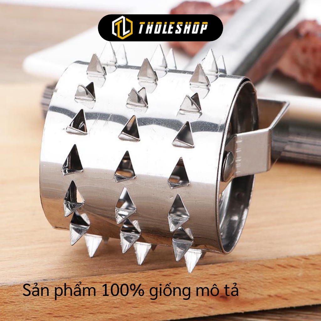 Dụng Cụ Châm Bì, Châm Thịt - Cây Lăn Dần Thịt Bằng Inox Cao Cấp, Tiện Dụng 8812