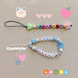 Móc khoá Móc treo điện thoại thay tên làm theo yêu cầu Keychain MADEBYLEE