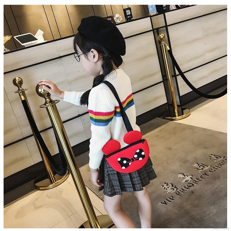 Túi đeo chéo chuột Mickey dễ thương cho bé gái