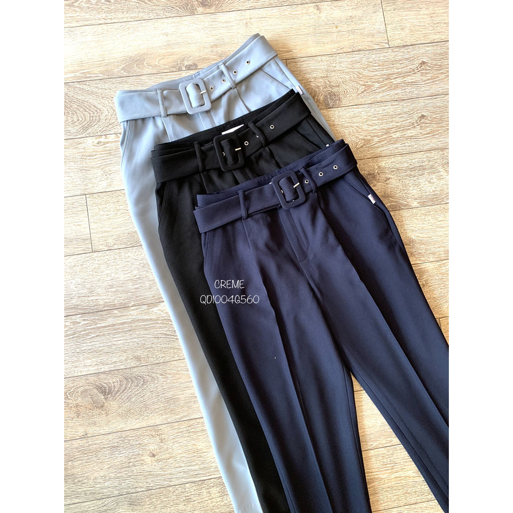 Quần tây đai rời che bụng tôn eo tuyệt đối QD1004 CREME | BigBuy360 - bigbuy360.vn