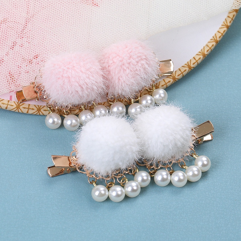 Kẹp Tóc Lông Nhung Dễ Thương Xinh Xắn Dành Cho Nữ