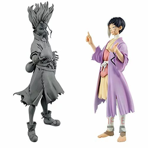 Mô Hình Figure Nhân Vật Anime Ishigami Senku &amp;  Asagiri Gen - Dr. Stone Hồi Sinh Thế Giới Bằng Khoa Học, chính hãng Nhật