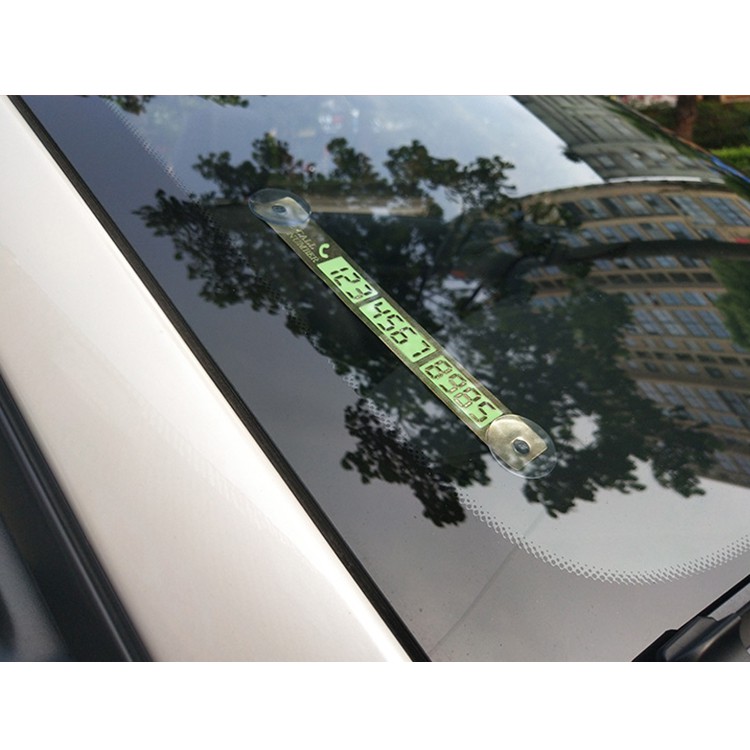Bảng số điện thoại trên ô tô xe hơi gắn kính lái khi dừng đỗ xe cao cấp