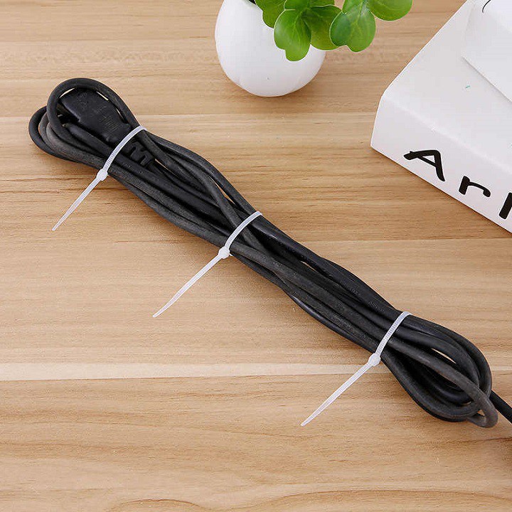 Túi 100 dây thít cáp, dây gút cáp nhựa