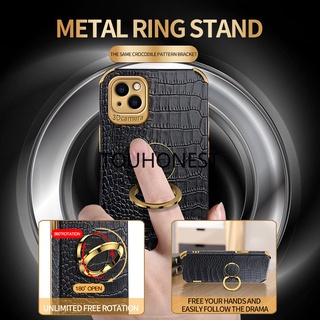 Ốp lưng điện thoại mềm dành cho casing for iphone xr case for iphone 11 pro max case for iphone 6 plus case for iphone 6s plus crocodile pattern soft leather ring phone case