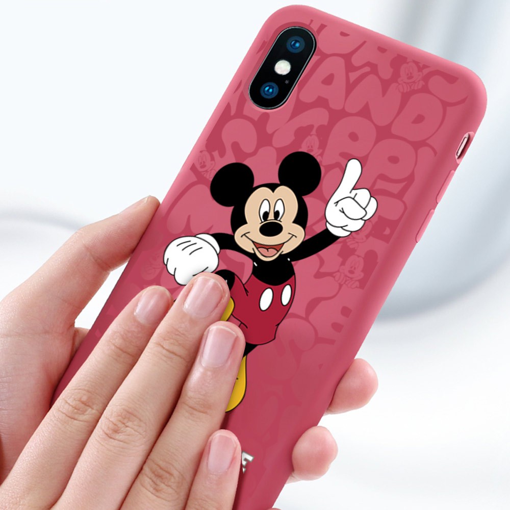 Samsung Galaxy S7 Edge S8 S9 Plus S9+ S8+  Disney Cartoon Anime Mickey Minnie Mouse Matte Back Cases Protective Soft Phone Case Full Cover Shockproof Casing Ốp lưng điện thoại Bao mềm In Hình cho