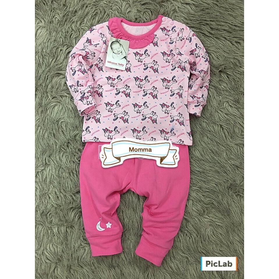 Bộ cotton thu Momma 6-24m