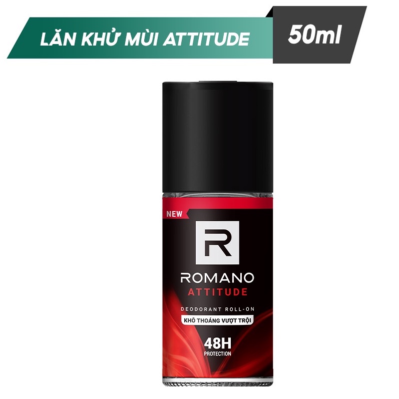 Lăn Khử Mùi Romano Attitude 50ml ( màu đỏ)