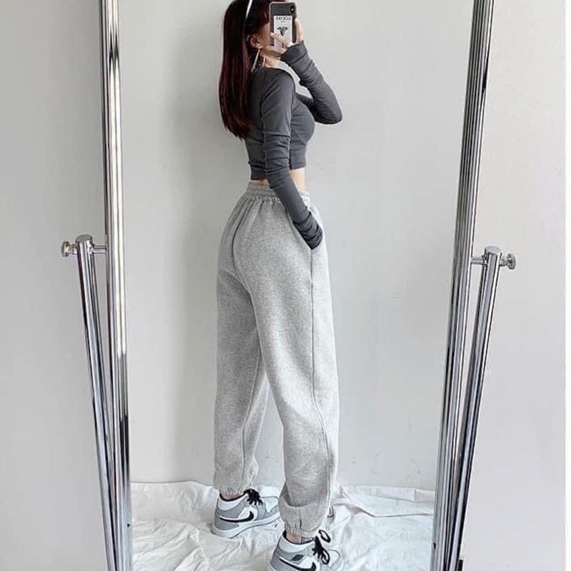 Quần jogger ống bom thể thao năng động cá tính Nhungkudo