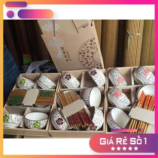 Bộ 6 bát Nhật kèm tặng 6 đôi đũa
