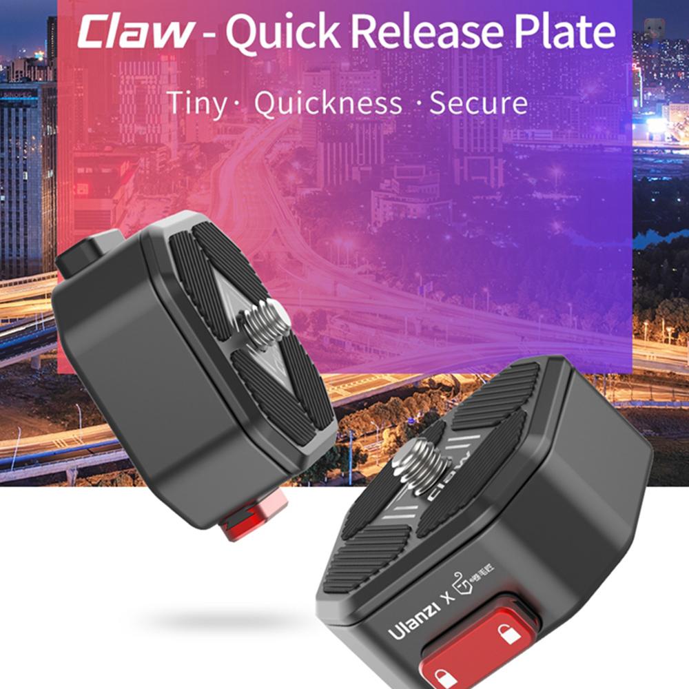 ULANZI Đĩa QR Tháo Lắp Nhanh Với Ốc 1 / 4 Inch 50kg Cho Máy Ảnh DSLR