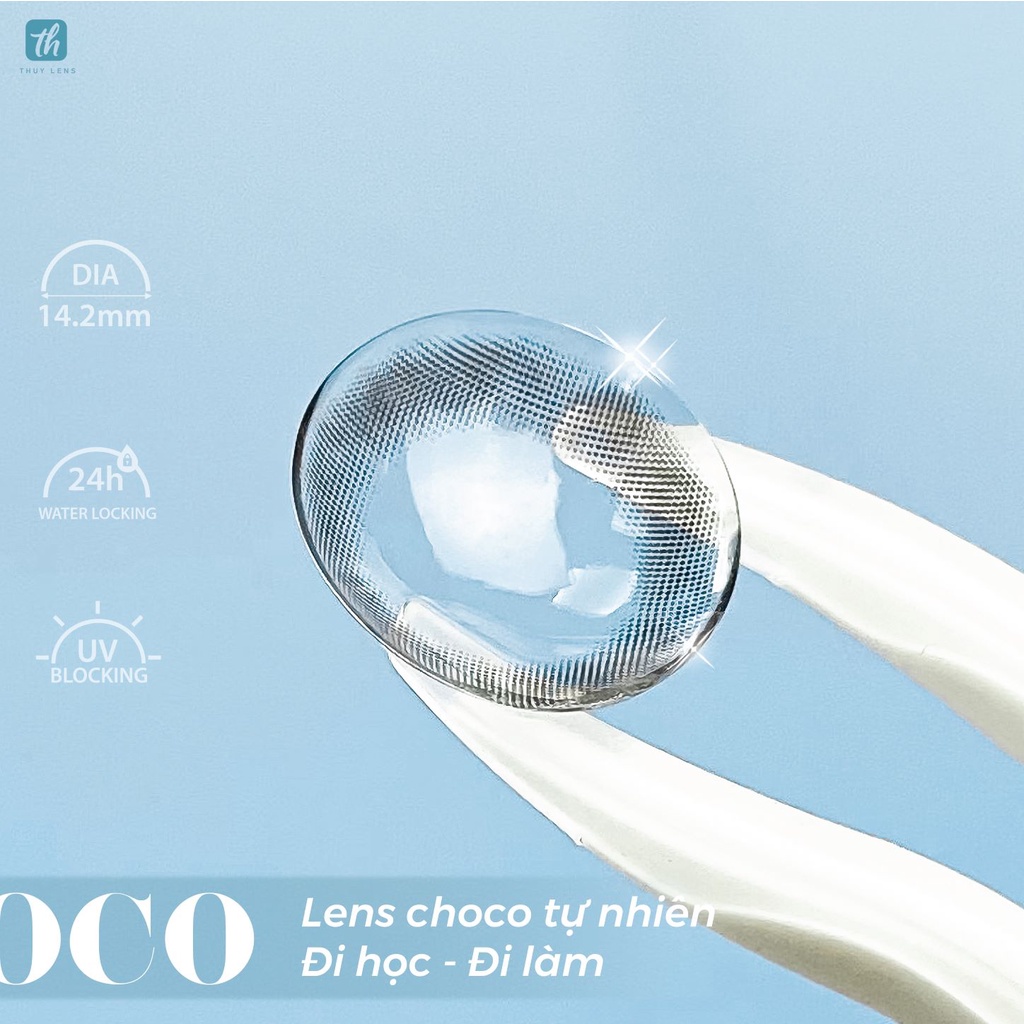 Lens Cận Màu Nâu Tự Nhiên Thúy Lens Moon Choco Nội Địa Hàn Quốc