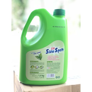 Nước rửa chén Lix trà xanh 1.5kg
