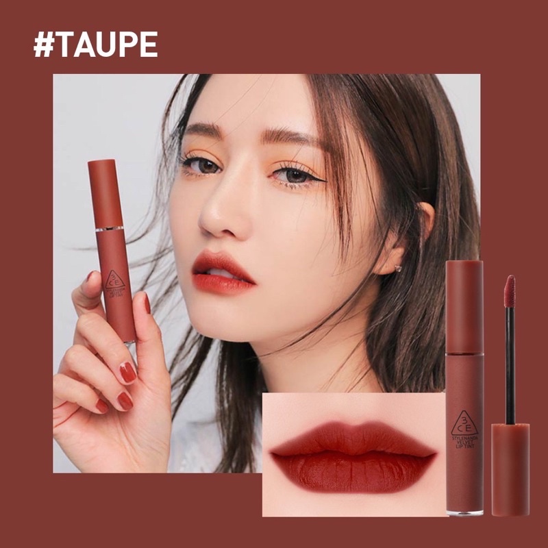 [Đủ Bill] Son Kem Lì 3CE Velvet Lip Tint Mịn Mượt Chính Hãng 4g