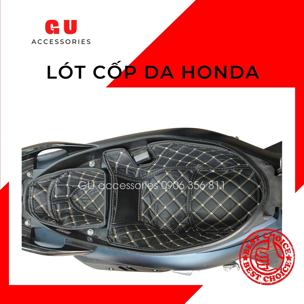 Lót cốp xe máy Honda Air Blade 2007-2012 thiết kế da cao cấp chống nóng có may kèm túi hàng chính hãng GU