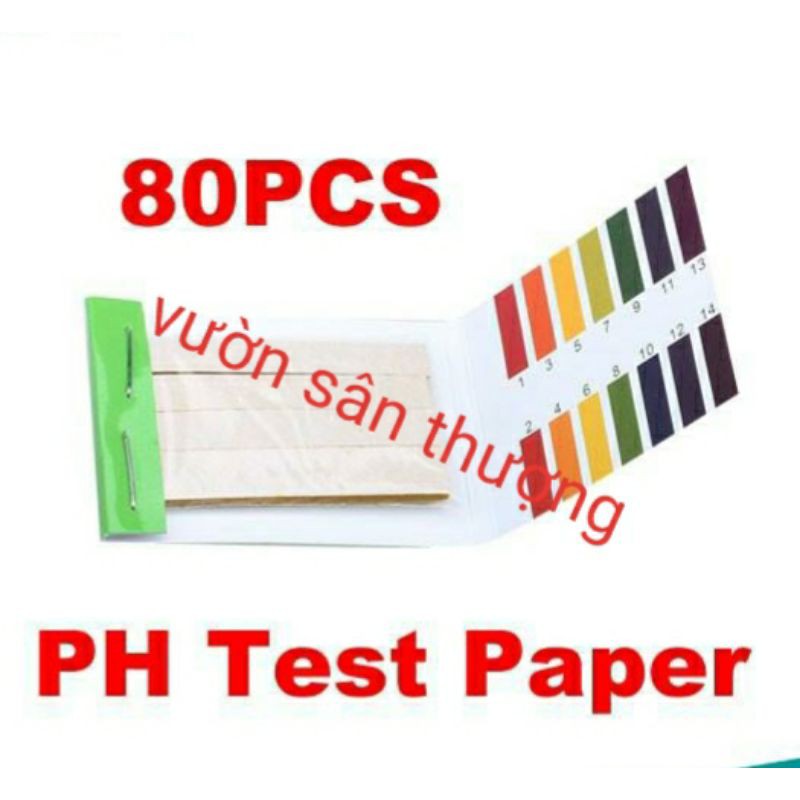 Sấp 80 Tờ Giấy Quì Tím Đo PH Đất Trồng, Nước Trồng Cây Dễ Sử Dụng