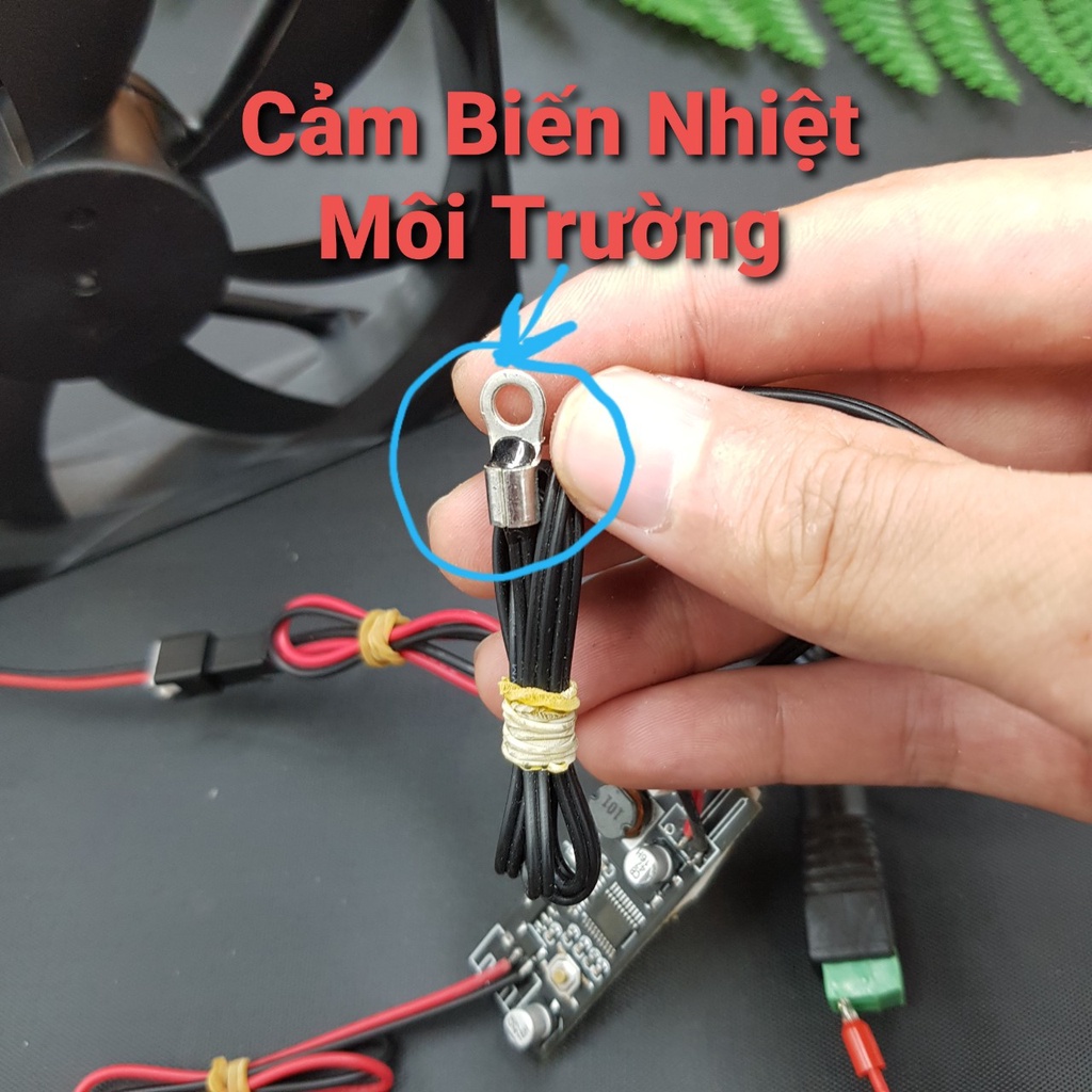 Bộ quạt tản nhiệt chống ồn điều chỉnh tốc độ tự động 9CM 12CM VFAN VFAN-T12 VFAN-T9