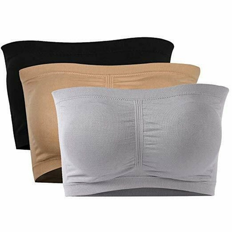 Áo Lót Ống Hai Lớp Không Đường May Co Giãn Có Mút Nâng Ngực Dành Cho Nữ