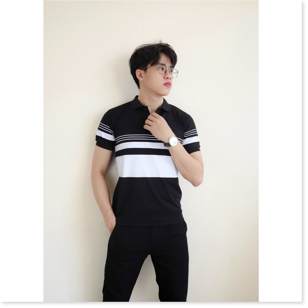 Áo thun cổ trụ ngắn tay hoạ tiết mới cho ae KOKO MI FASHION