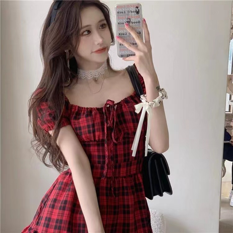 đầm bigsize nữ sexy đầm hở lưng đầm nữ đầm caro đầm vintage váy tiểu thư sang chảnh đầm đi tiệc váy đi chơi đầm cổ vuông váy nữ xinh