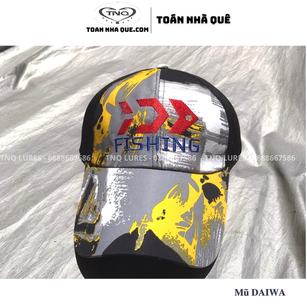 Mũ lưỡi trai Daiwa đội đi câu TNQ LURES - TOÁN NHÀ QUÊ ( Giao màu ngẫu nhiên )
