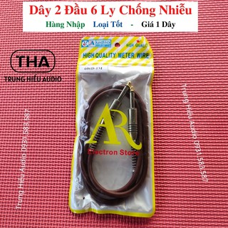 Dây 2 đầu 6 ly chống nhiễu, jack 6 ly hàng nhập, loại tốt - trung hiếu audio